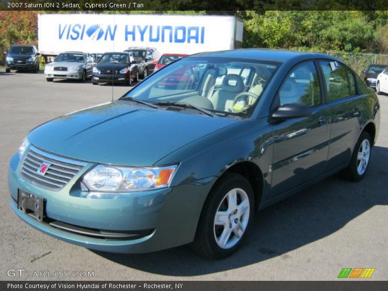 Cypress Green / Tan 2007 Saturn ION 2 Sedan
