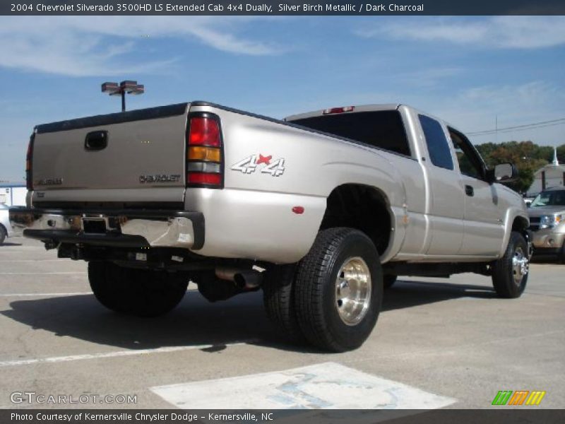 Silver Birch Metallic / Dark Charcoal 2004 Chevrolet Silverado 3500HD LS Extended Cab 4x4 Dually