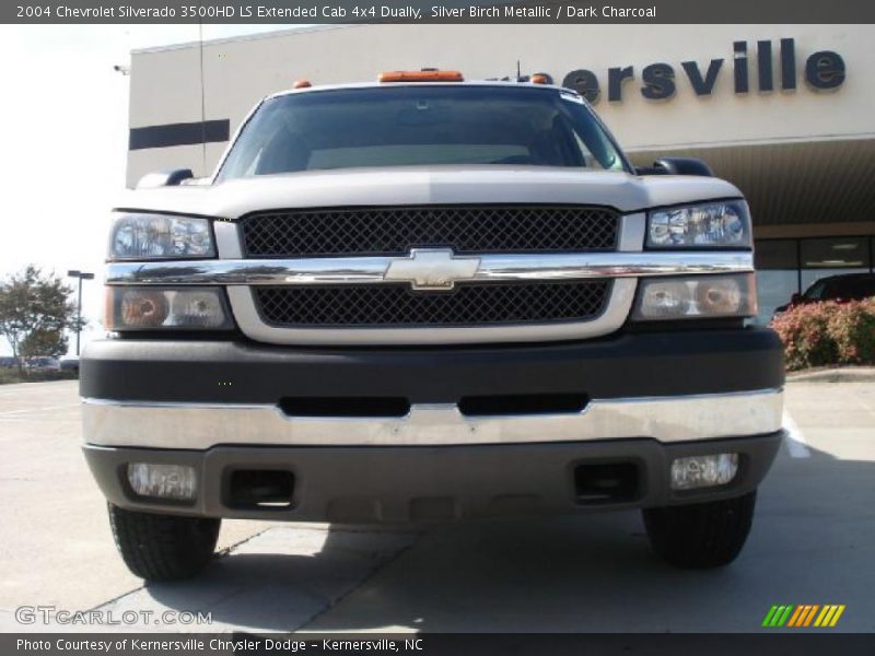Silver Birch Metallic / Dark Charcoal 2004 Chevrolet Silverado 3500HD LS Extended Cab 4x4 Dually