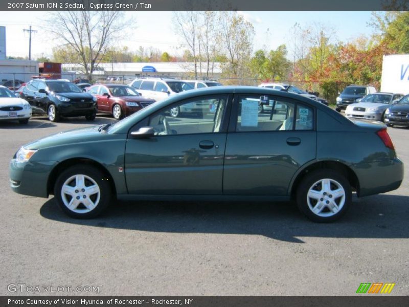 Cypress Green / Tan 2007 Saturn ION 2 Sedan
