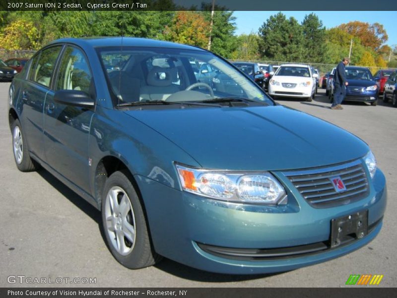 Cypress Green / Tan 2007 Saturn ION 2 Sedan