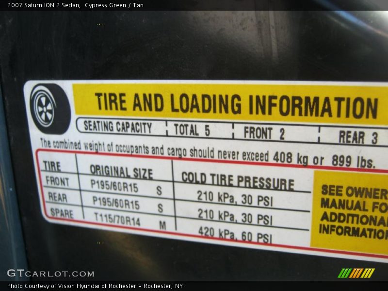 Cypress Green / Tan 2007 Saturn ION 2 Sedan