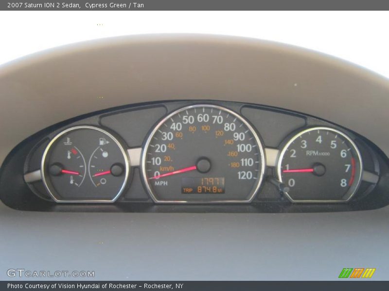 Cypress Green / Tan 2007 Saturn ION 2 Sedan