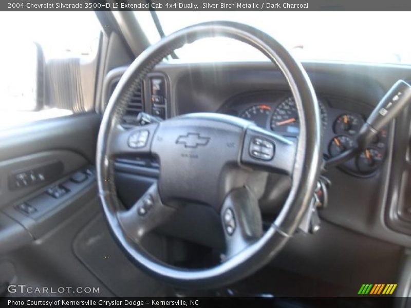 Silver Birch Metallic / Dark Charcoal 2004 Chevrolet Silverado 3500HD LS Extended Cab 4x4 Dually