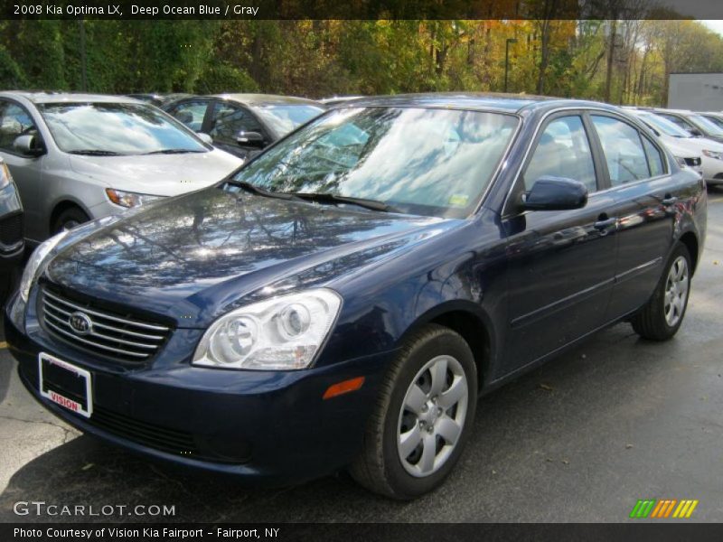 Deep Ocean Blue / Gray 2008 Kia Optima LX