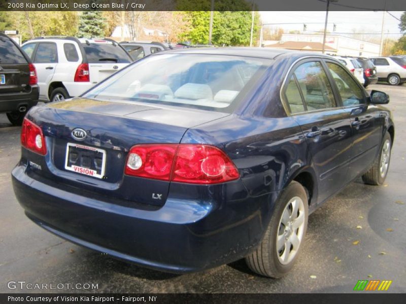 Deep Ocean Blue / Gray 2008 Kia Optima LX