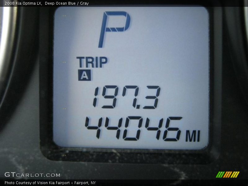 Deep Ocean Blue / Gray 2008 Kia Optima LX