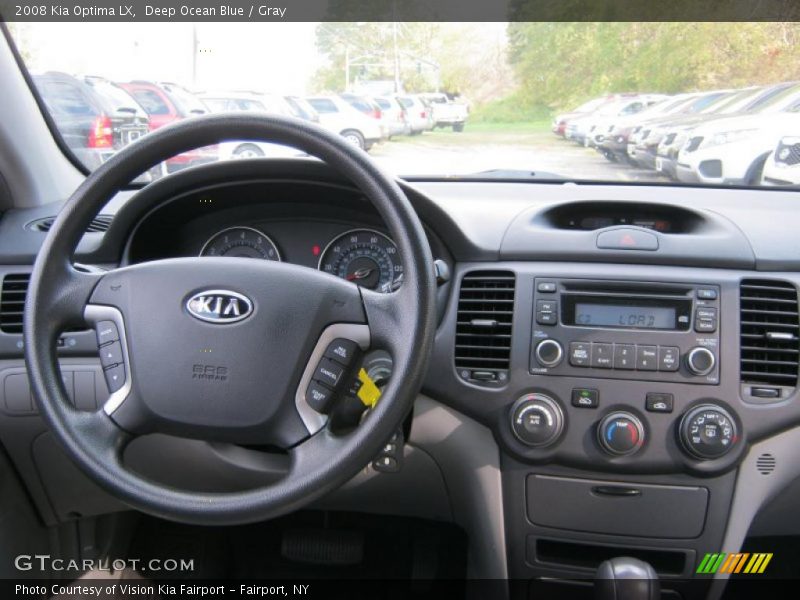 Deep Ocean Blue / Gray 2008 Kia Optima LX