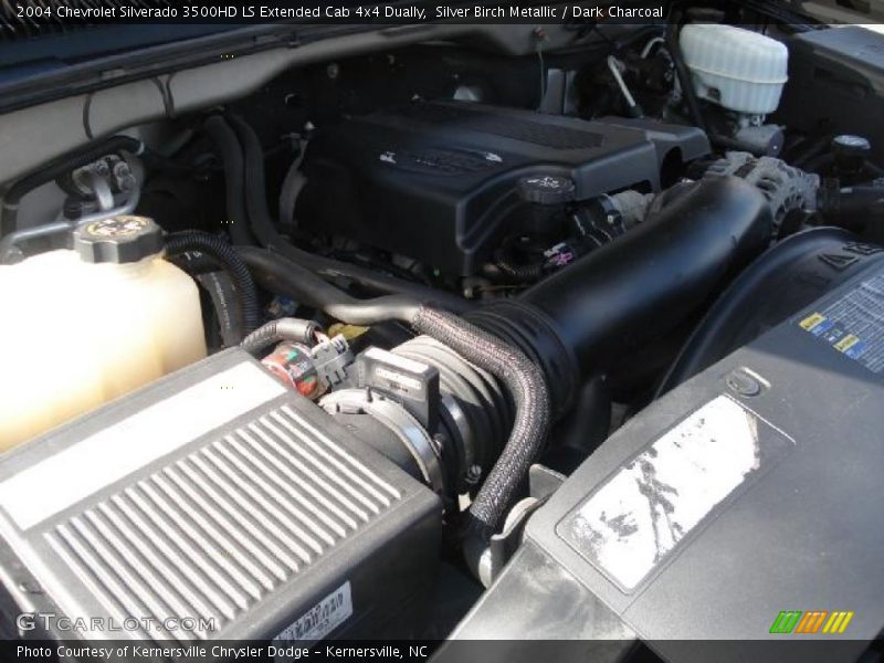 Silver Birch Metallic / Dark Charcoal 2004 Chevrolet Silverado 3500HD LS Extended Cab 4x4 Dually