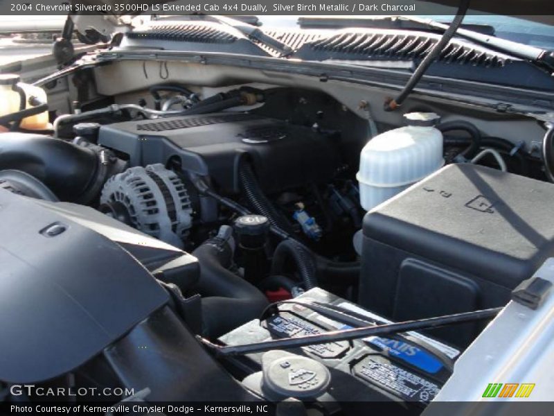 Silver Birch Metallic / Dark Charcoal 2004 Chevrolet Silverado 3500HD LS Extended Cab 4x4 Dually