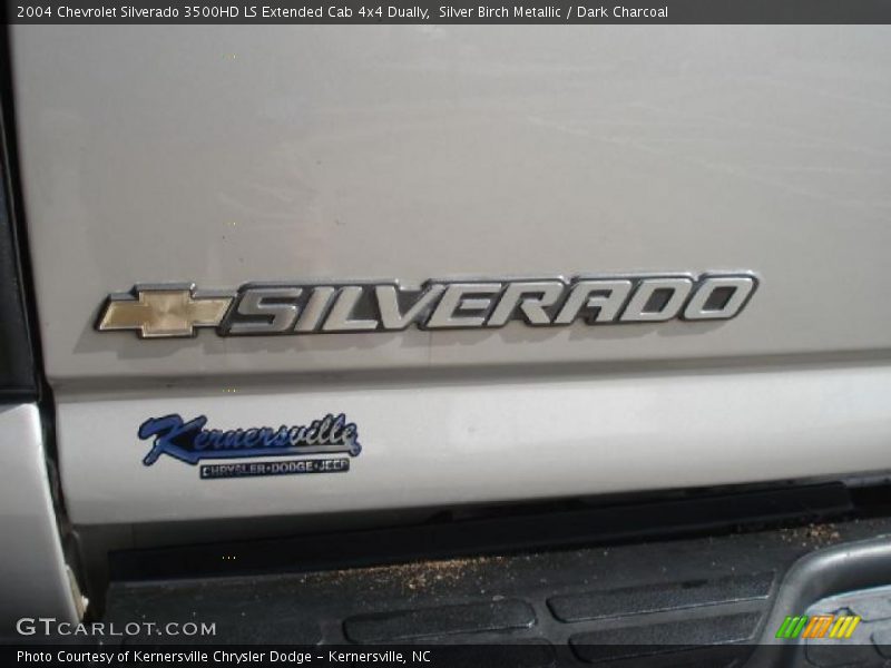 Silver Birch Metallic / Dark Charcoal 2004 Chevrolet Silverado 3500HD LS Extended Cab 4x4 Dually