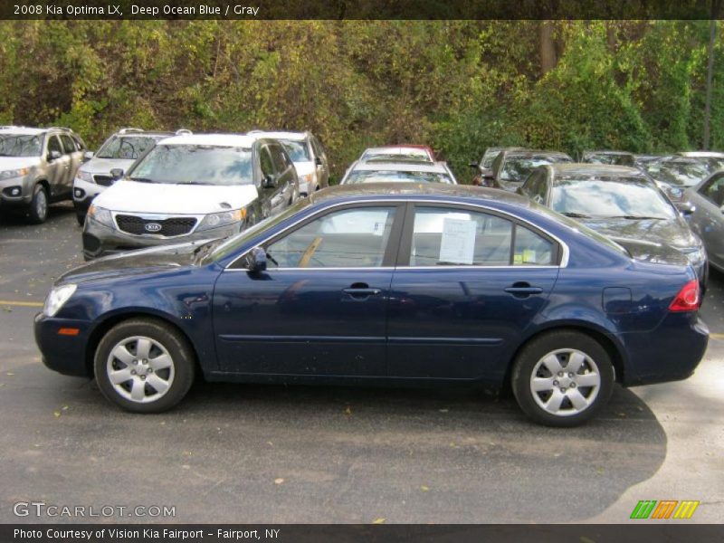 Deep Ocean Blue / Gray 2008 Kia Optima LX