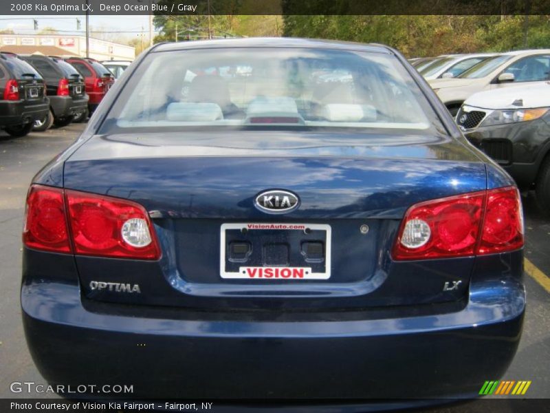 Deep Ocean Blue / Gray 2008 Kia Optima LX