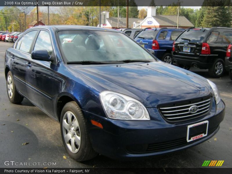 Deep Ocean Blue / Gray 2008 Kia Optima LX