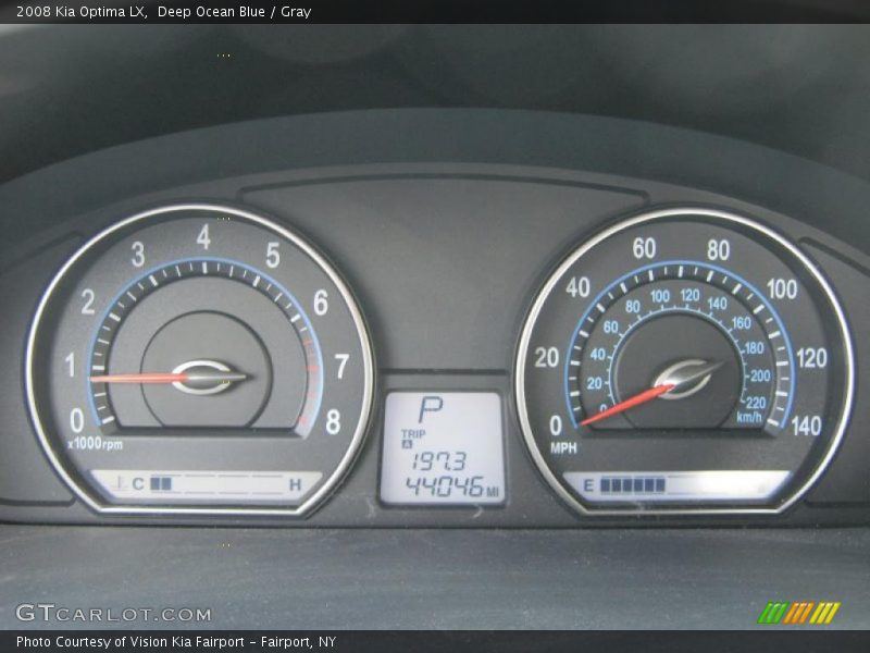 Deep Ocean Blue / Gray 2008 Kia Optima LX