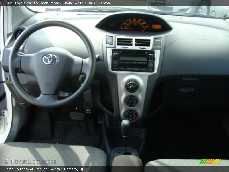 Polar White / Dark Charcoal 2009 Toyota Yaris 5 Door Liftback