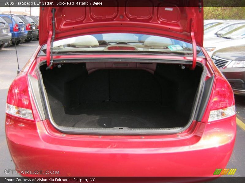 Spicy Red Metallic / Beige 2009 Kia Spectra EX Sedan