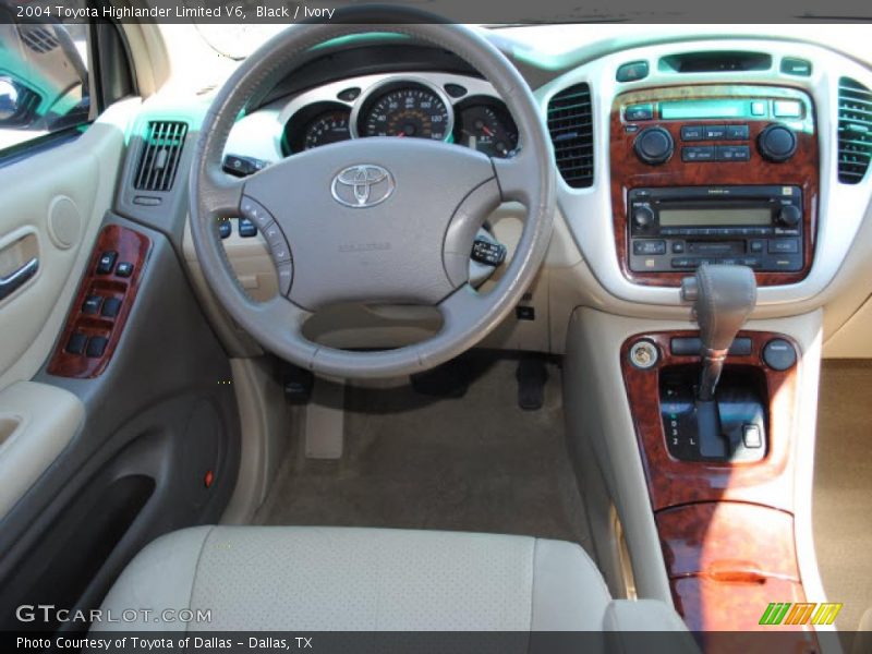 Black / Ivory 2004 Toyota Highlander Limited V6