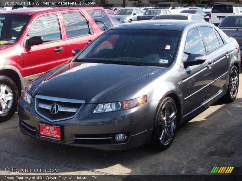 Polished Metal Metallic / Ebony 2008 Acura TL 3.2