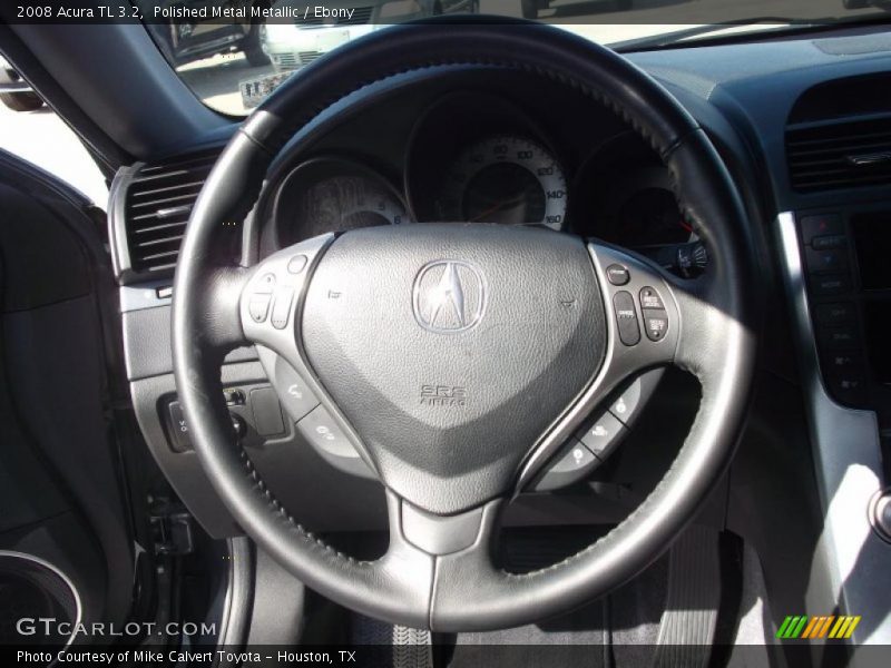 Polished Metal Metallic / Ebony 2008 Acura TL 3.2