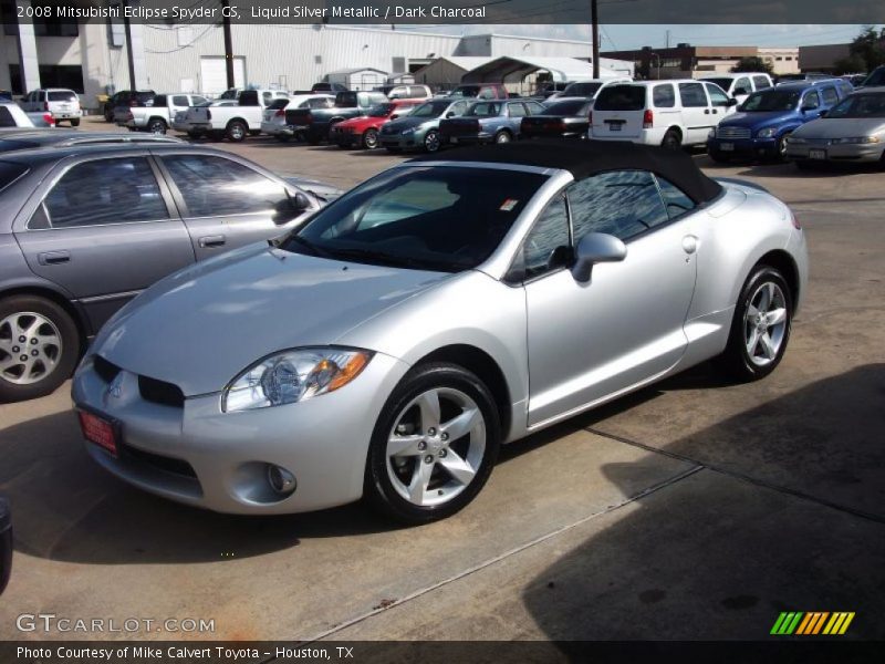 Liquid Silver Metallic / Dark Charcoal 2008 Mitsubishi Eclipse Spyder GS