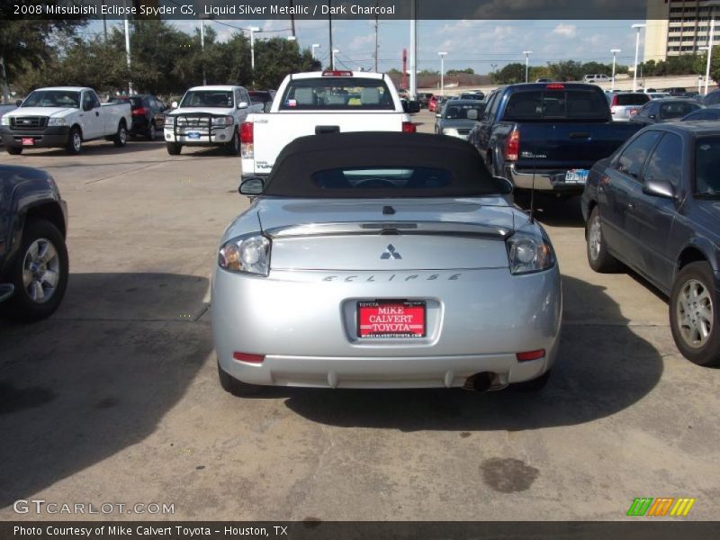 Liquid Silver Metallic / Dark Charcoal 2008 Mitsubishi Eclipse Spyder GS