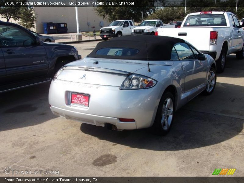 Liquid Silver Metallic / Dark Charcoal 2008 Mitsubishi Eclipse Spyder GS