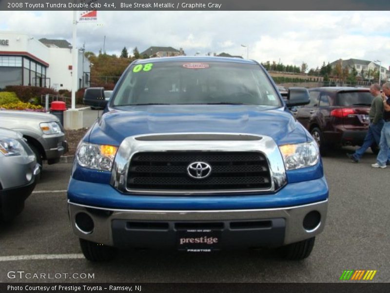 Blue Streak Metallic / Graphite Gray 2008 Toyota Tundra Double Cab 4x4