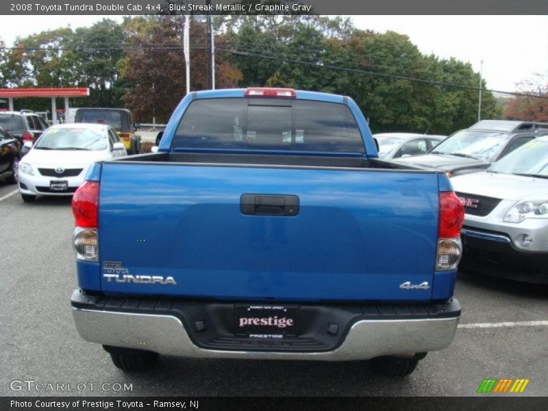 Blue Streak Metallic / Graphite Gray 2008 Toyota Tundra Double Cab 4x4