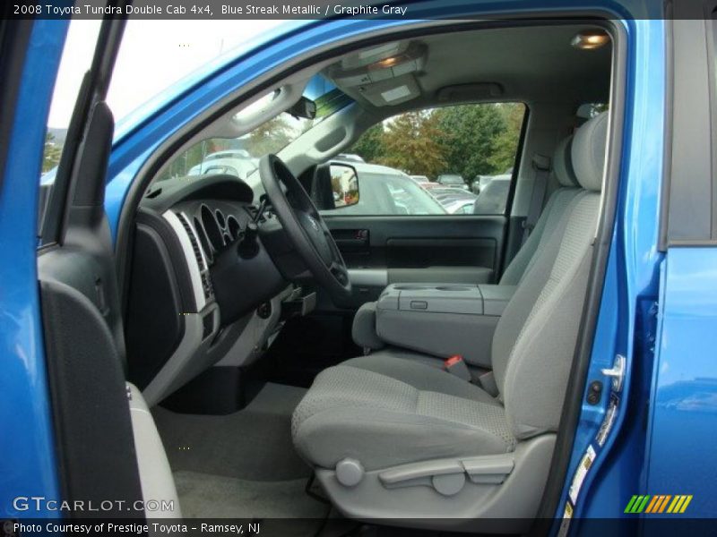 Blue Streak Metallic / Graphite Gray 2008 Toyota Tundra Double Cab 4x4