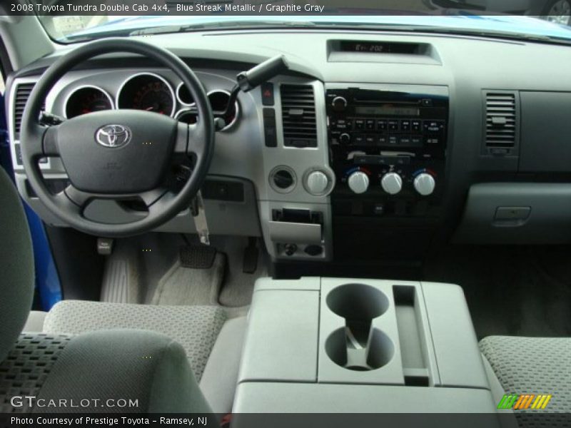 Blue Streak Metallic / Graphite Gray 2008 Toyota Tundra Double Cab 4x4