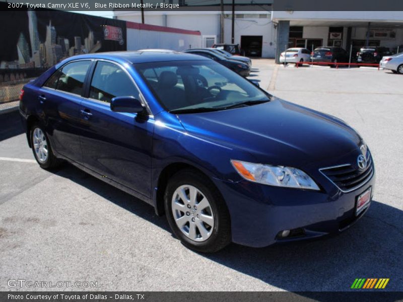 Blue Ribbon Metallic / Bisque 2007 Toyota Camry XLE V6