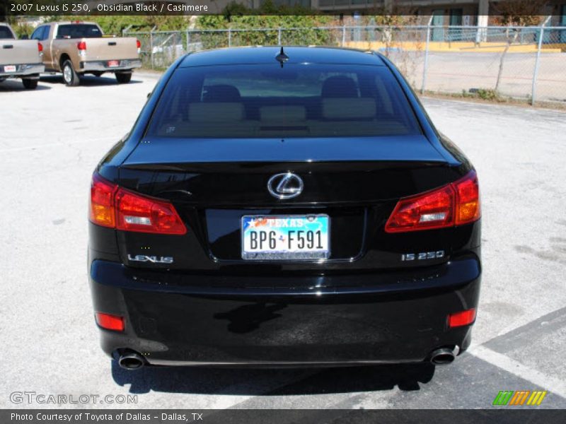 Obsidian Black / Cashmere 2007 Lexus IS 250