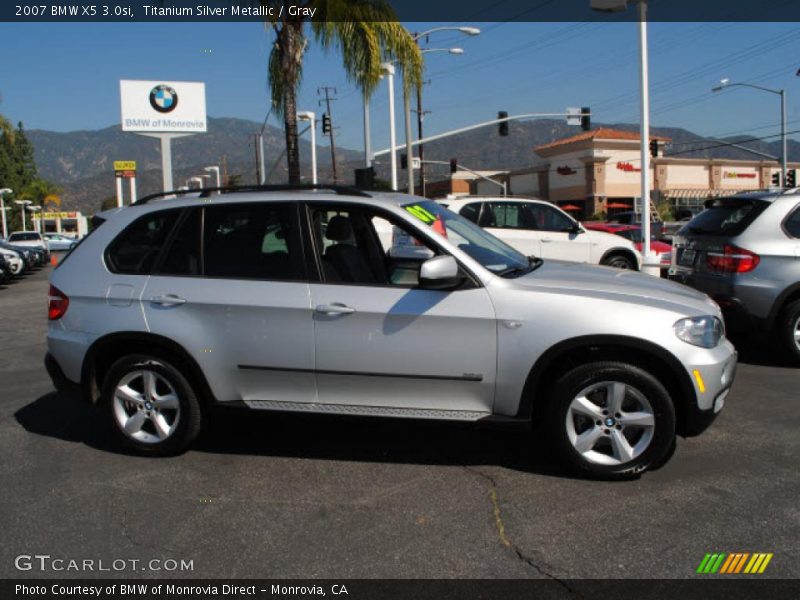 Titanium Silver Metallic / Gray 2007 BMW X5 3.0si