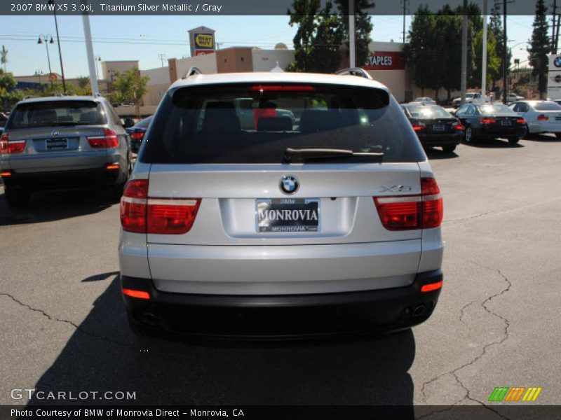 Titanium Silver Metallic / Gray 2007 BMW X5 3.0si