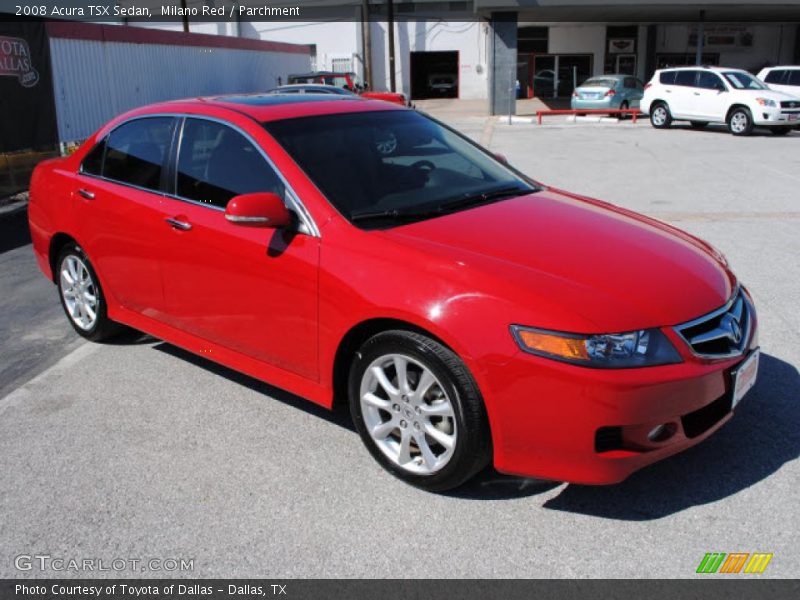 Milano Red / Parchment 2008 Acura TSX Sedan