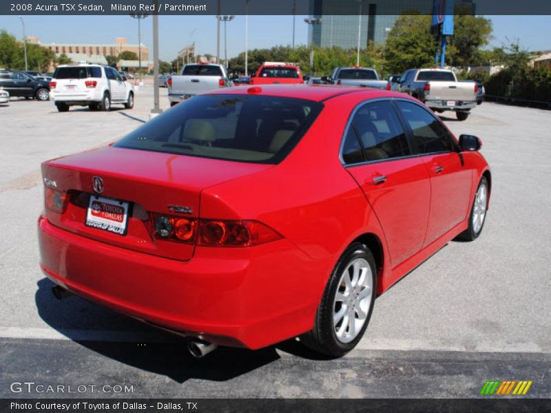 Milano Red / Parchment 2008 Acura TSX Sedan