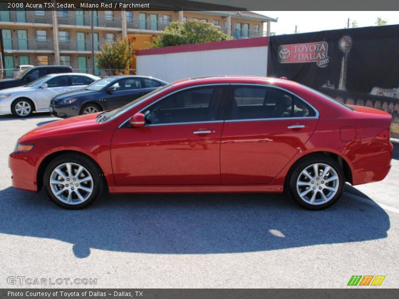 Milano Red / Parchment 2008 Acura TSX Sedan