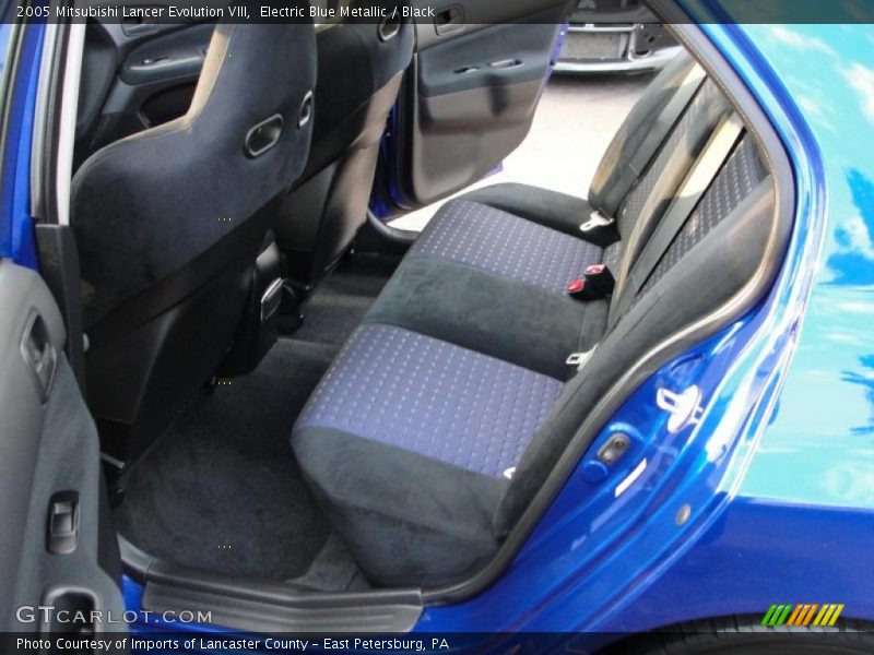 Electric Blue Metallic / Black 2005 Mitsubishi Lancer Evolution VIII