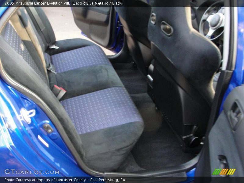 Electric Blue Metallic / Black 2005 Mitsubishi Lancer Evolution VIII