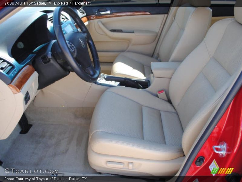 Milano Red / Parchment 2008 Acura TSX Sedan