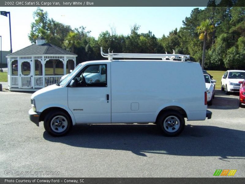 Ivory White / Blue 2002 GMC Safari SL Cargo Van