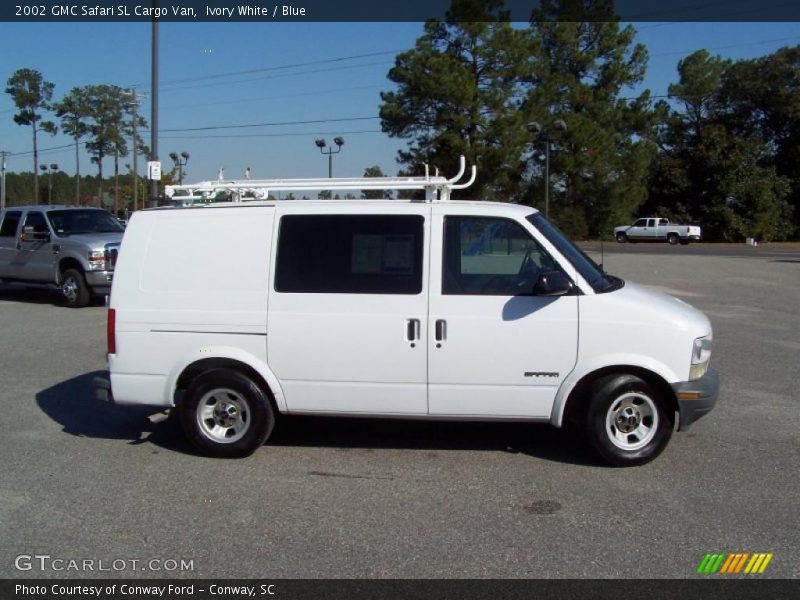 Ivory White / Blue 2002 GMC Safari SL Cargo Van