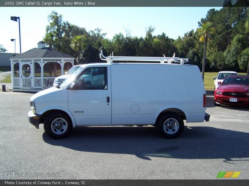 Ivory White / Blue 2002 GMC Safari SL Cargo Van