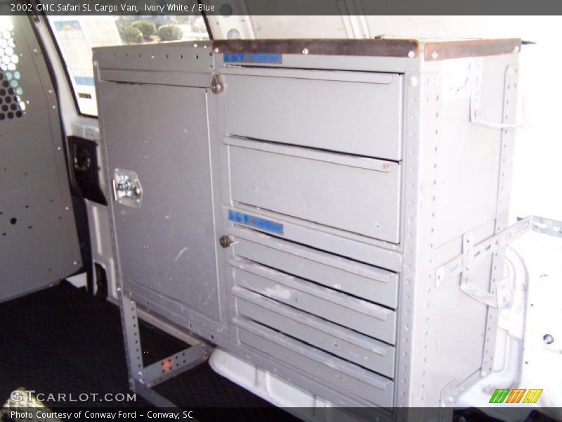Ivory White / Blue 2002 GMC Safari SL Cargo Van
