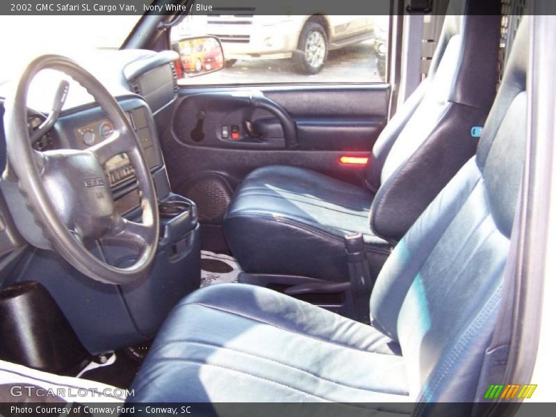 Ivory White / Blue 2002 GMC Safari SL Cargo Van