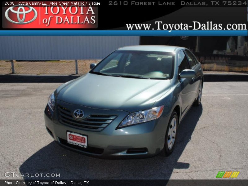 Aloe Green Metallic / Bisque 2008 Toyota Camry LE