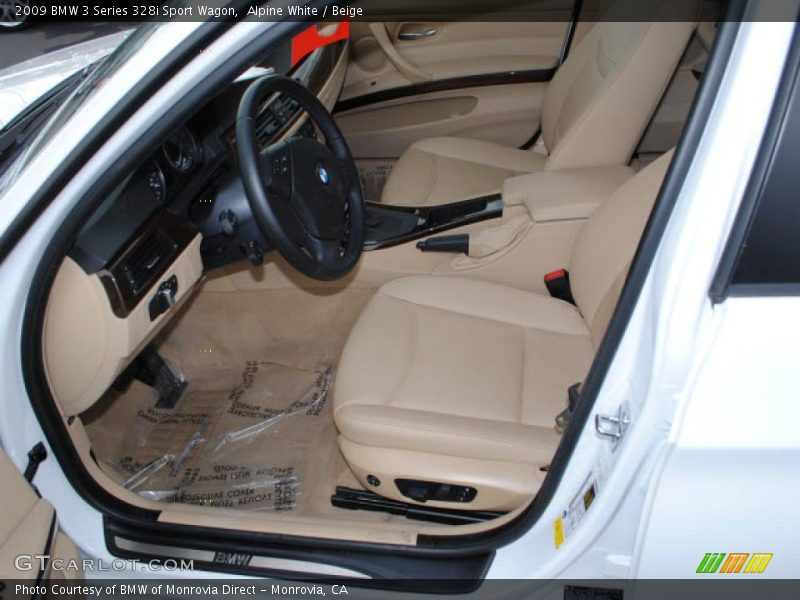  2009 3 Series 328i Sport Wagon Beige Interior