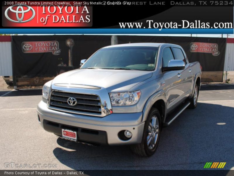 Silver Sky Metallic / Graphite Gray 2008 Toyota Tundra Limited CrewMax