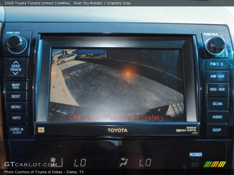 Navigation of 2008 Tundra Limited CrewMax
